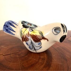 Vintage Tonala Hand-painted Parrot